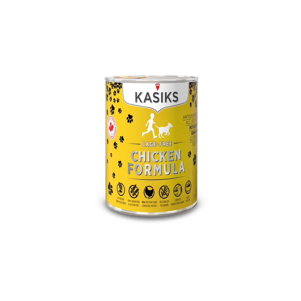 Kasiks Cage-Free Chicken Formula Grain-Free Canned Dog Food, 12.2 oz