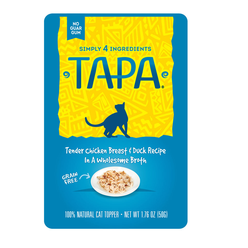 Tapa by Rawz Chicken & Duck Cat Food Pouch, 1.76 oz - Gourmet Wet Food Topper