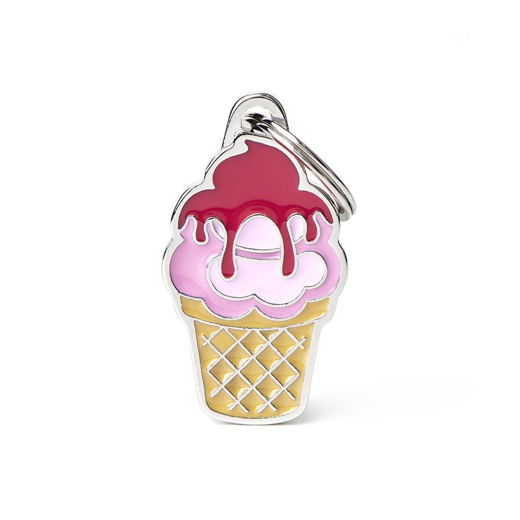 MyFamily Food Ice Cream ID Tag - Personalized Pet Tag