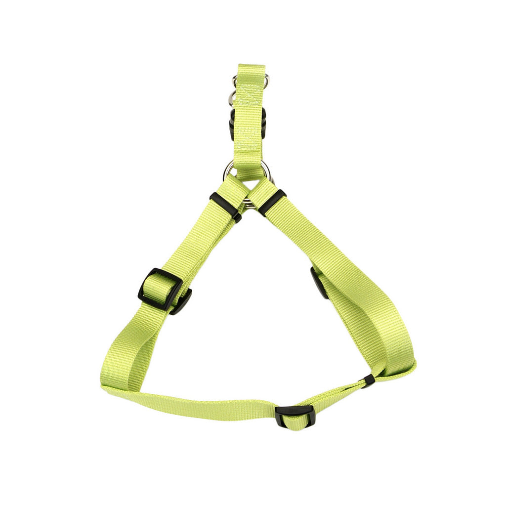 Coastal Comfort Wrap Adjustable Dog Harness, Lime, 5/8 in x 16-24 in