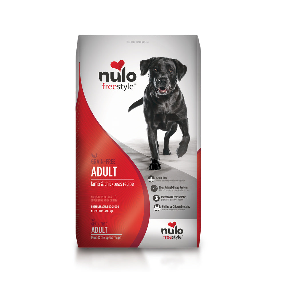Nulo Freestyle Adult Dog Food - Grain Free Lamb & Chickpeas Recipe - 11 lb Bag