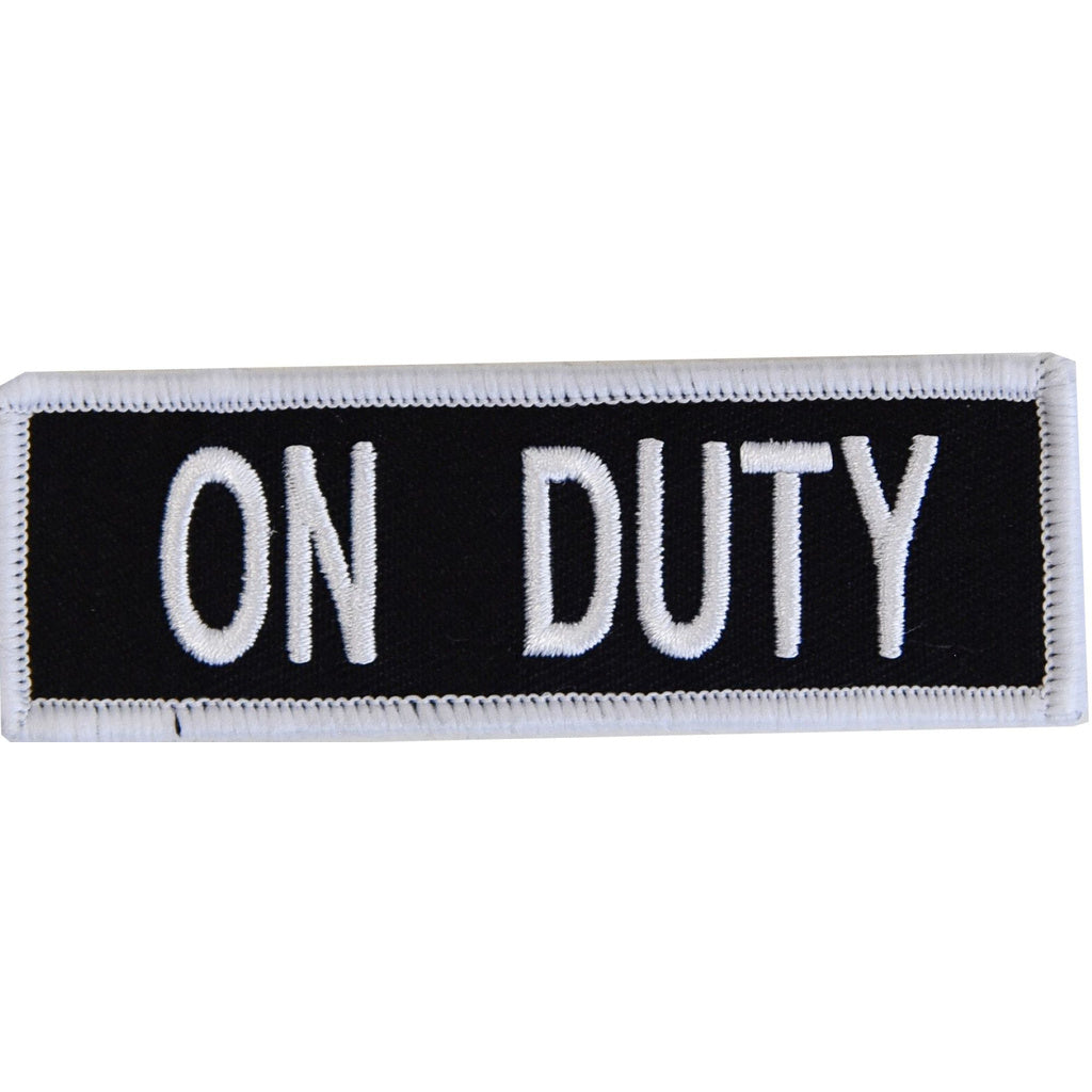 Boss Dog Tactical Harness Patch - On Duty - Small - Hook-Backed Velcro Patch