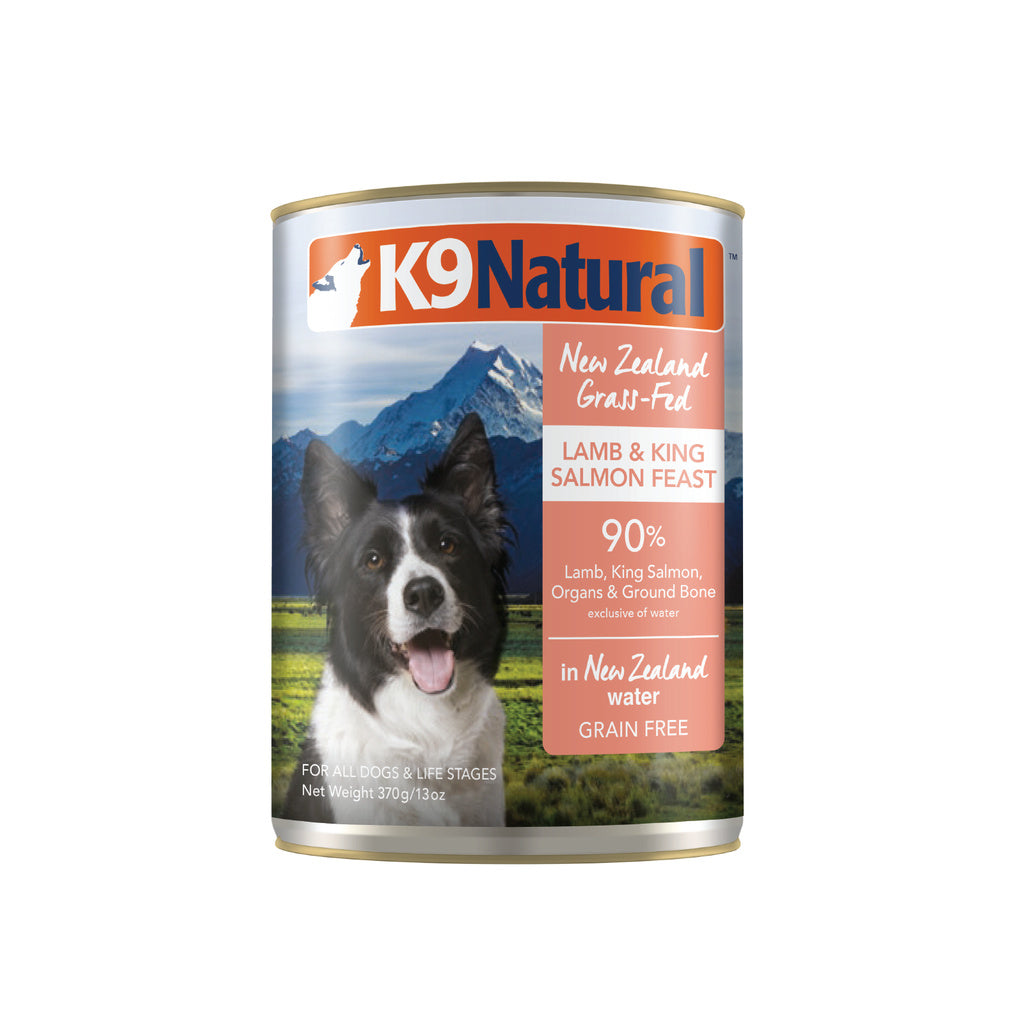 K9 Natural Grain-Free Lamb & Salmon Feast Pate Canned Dog Food, 13 oz (370g)
