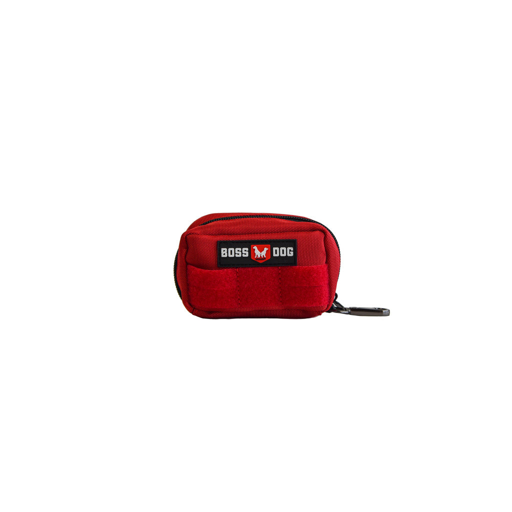 Boss Dog Tactical Molle Bag - Red - Small - Dog Harness Accessory