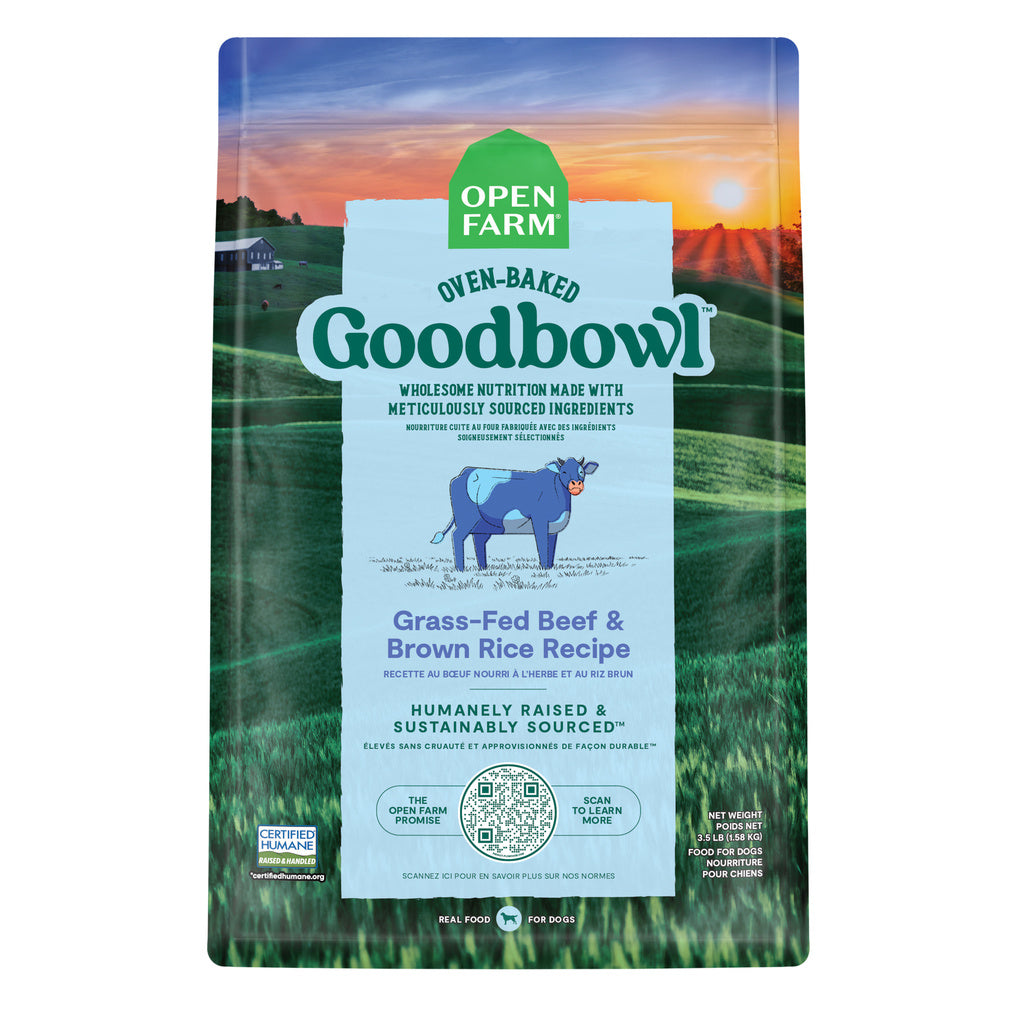 Open Farm Goodbowl Grass-Fed Beef & Brown Rice Dry Dog Food, 3.5 lb Bag
