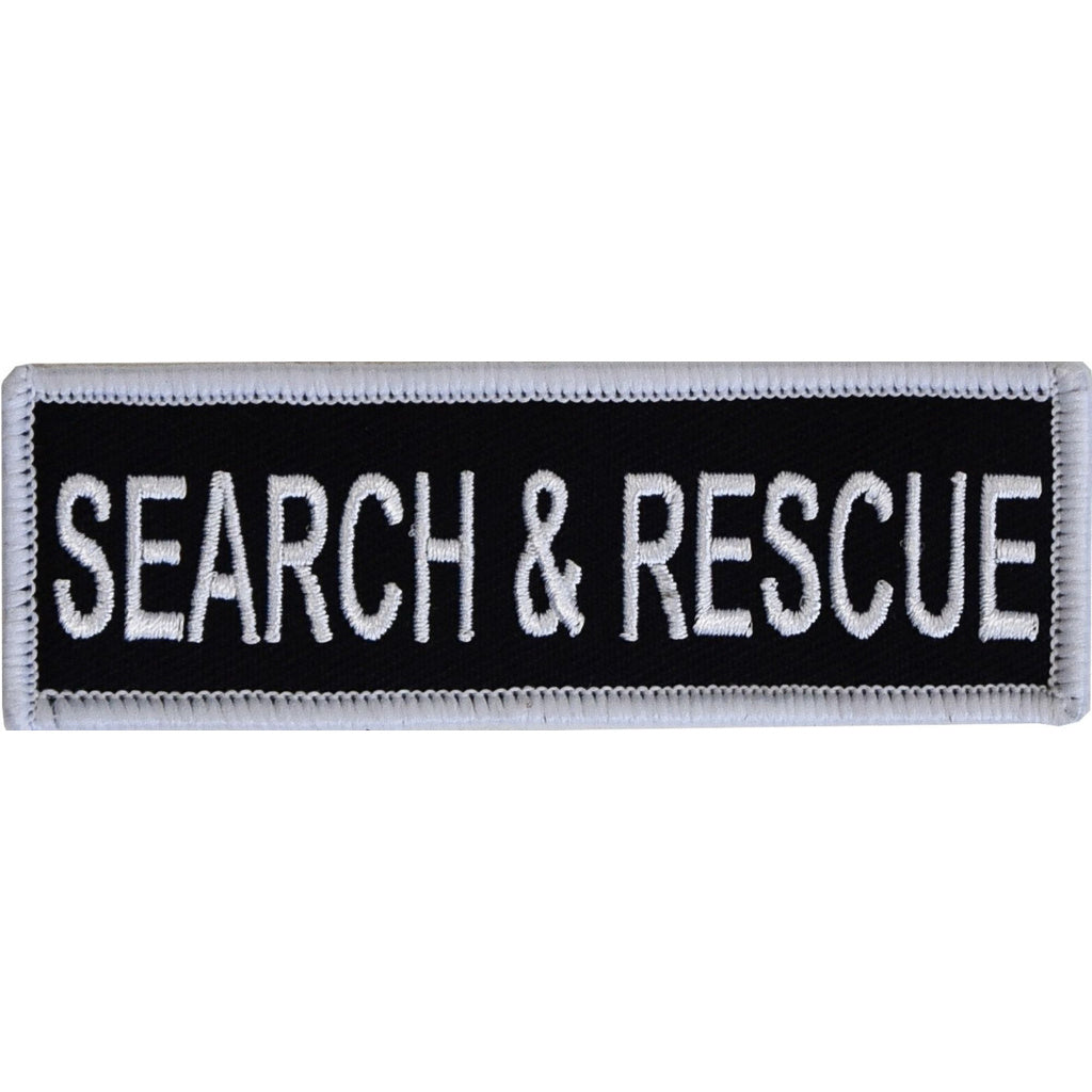 Boss Dog Tactical Harness Patch - Search & Rescue - Large - Velcro Patch for Dog Harness