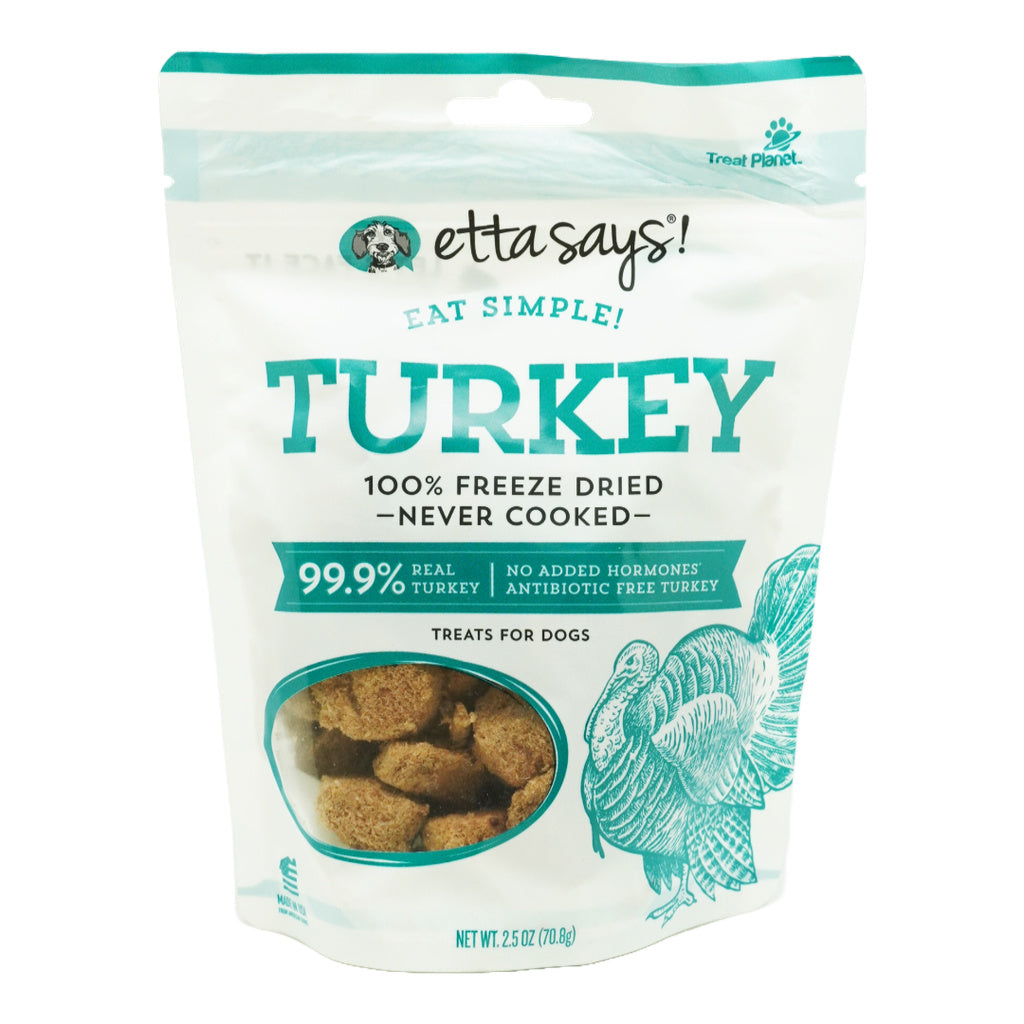 Etta Says! Eat Simple! Freeze-Dried Duck Dog Treats - 2.5 oz, 100% Duck, Limited Ingredient