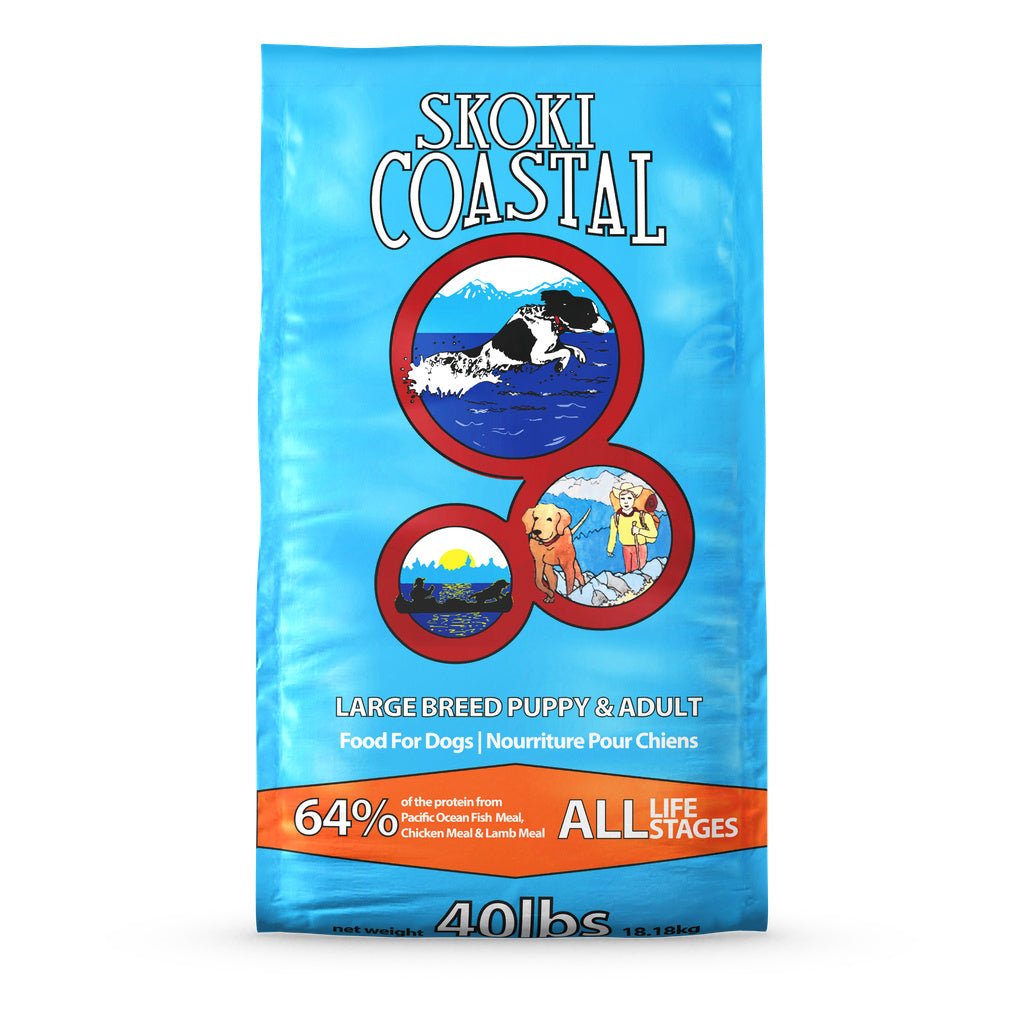 FirstMate Skoki Coastal Grain-Friendly Dog Food, 40 lb Bag, All Life Stages, Large Breed Formula