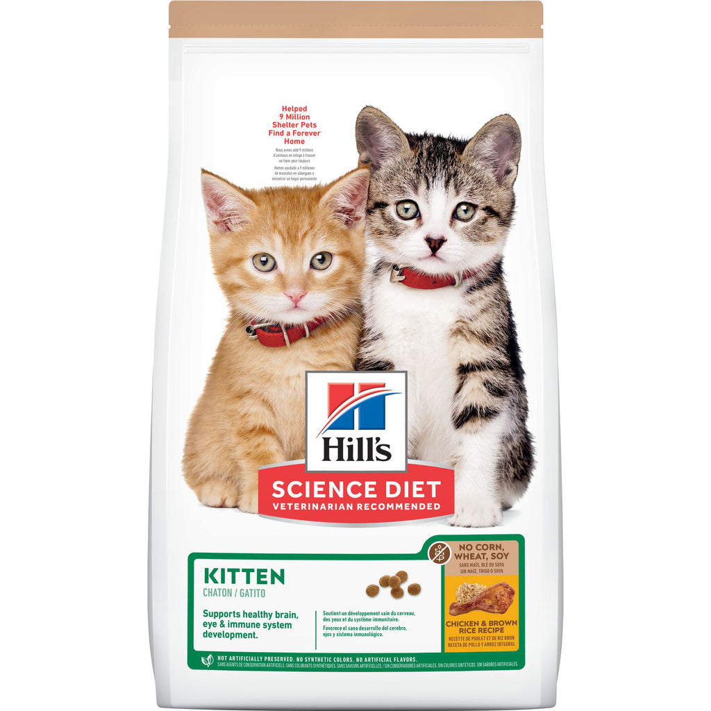 Hill's Science Diet Kitten, No Corn, Wheat, Soy, Dry Cat Food, Chicken, 3.5 lb Bag