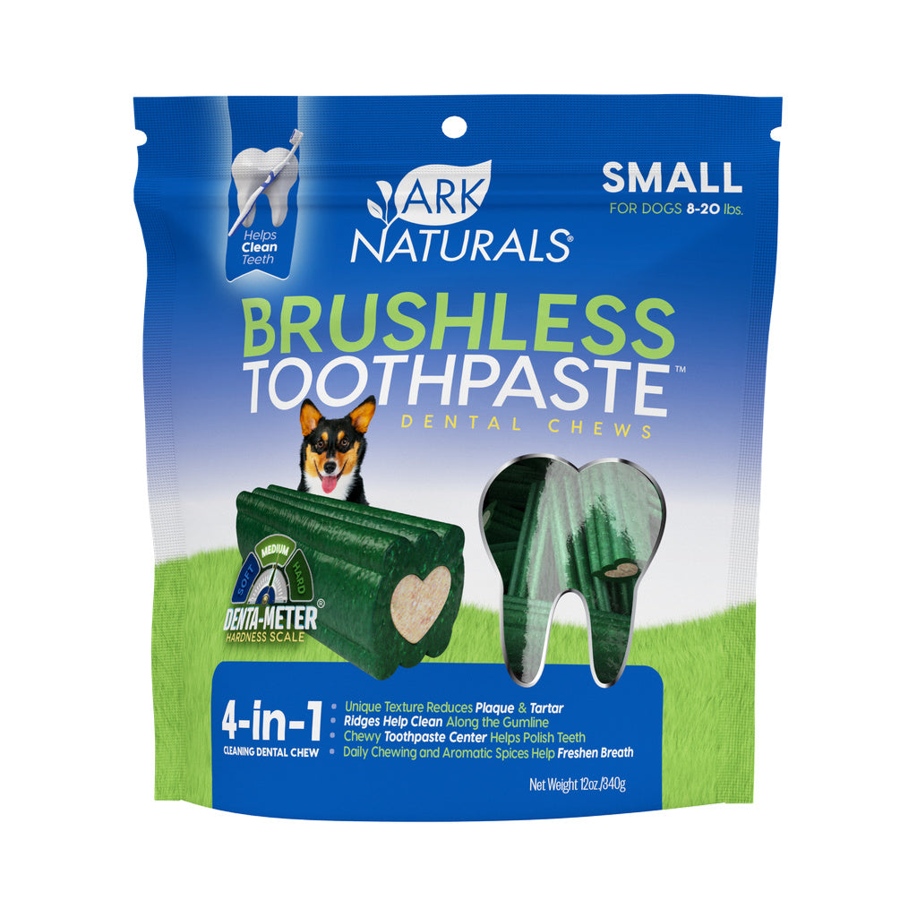 Ark Naturals Brushless Toothpaste Dog Dental Chews - Small Breeds, 12 oz