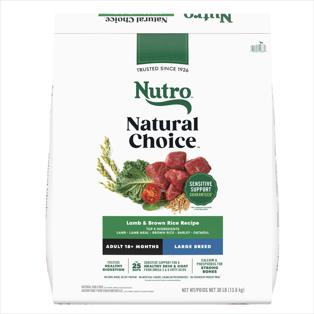 Nutro Natural Choice Lamb & Rice Large Breed Adult Dry Dog Food - 30 lbs