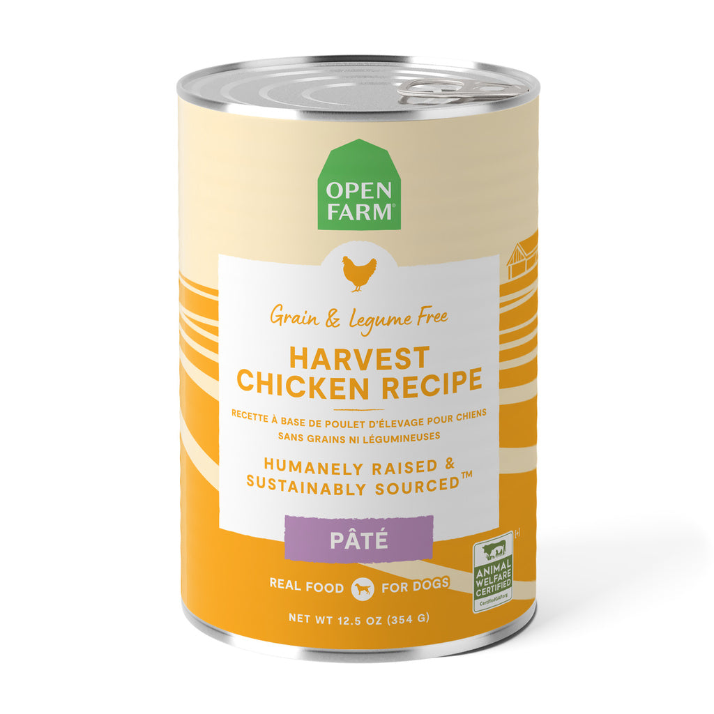 Open Farm Harvest Chicken Recipe Pate Wet Dog Food, Grain-Free, 12.5 oz Can