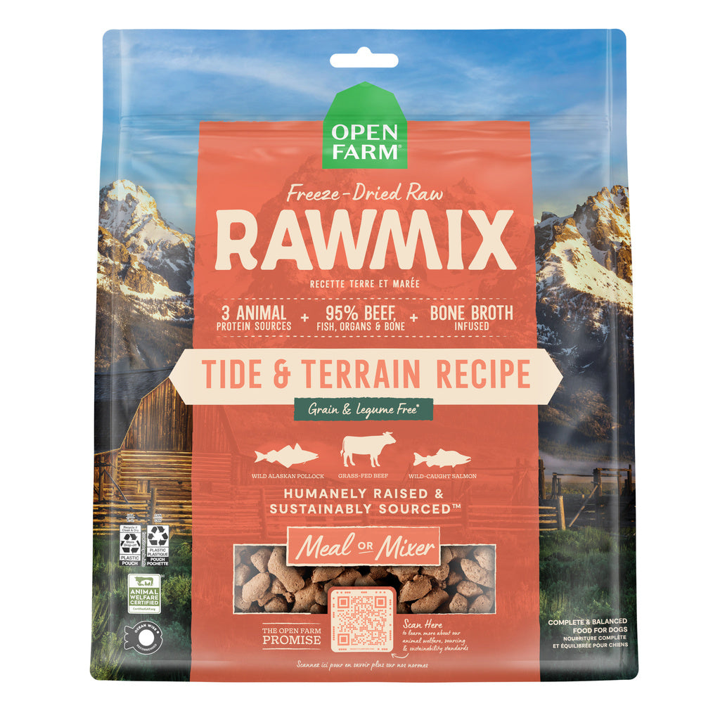 Open Farm Dog Food Rawmix Tide & Terrain Morsels - Freeze Dried, 13.5 oz