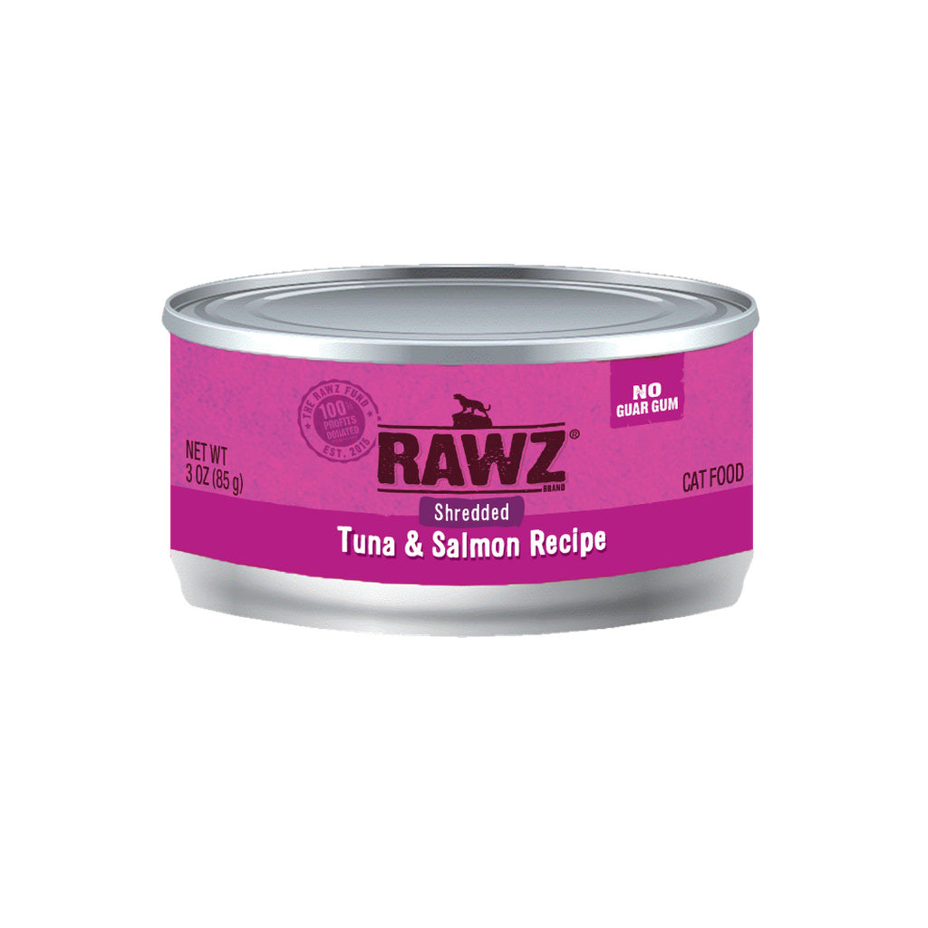 Rawz Shredded Tuna & Salmon Cat Food - 3 oz Can - Wet, Grain-Free Recipe