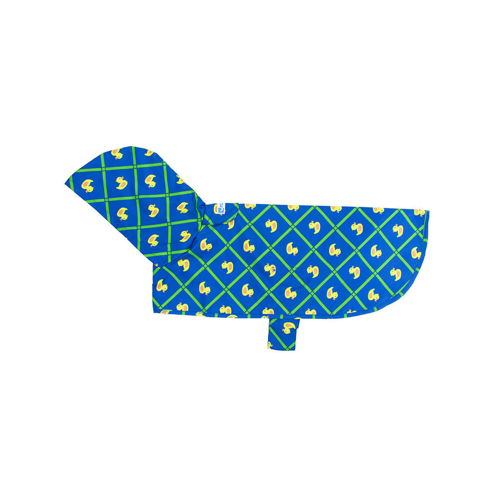 RC Pets Packable Rain Dog Poncho, Rubber Ducky Pattern, Large