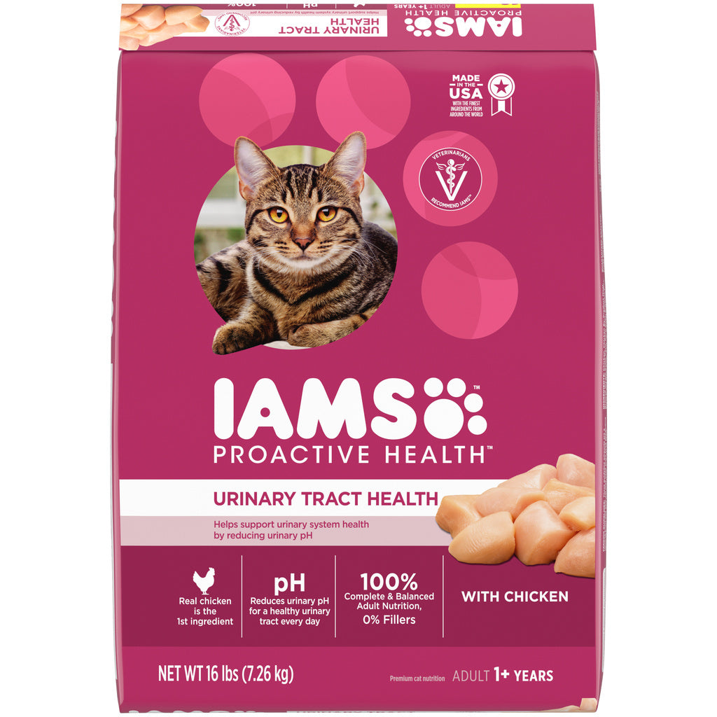 Iams Proactive Health Adult Urinary Tract Health Chicken Dry Cat Food, 16 lb