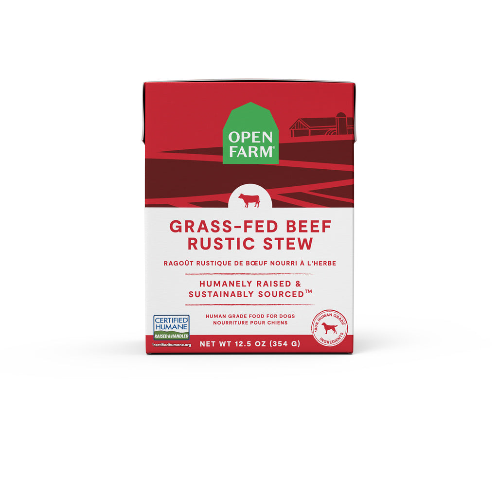Open Farm Grass-Fed Beef Rustic Stew Wet Dog Food, Grain-Free, 12.5 oz Can