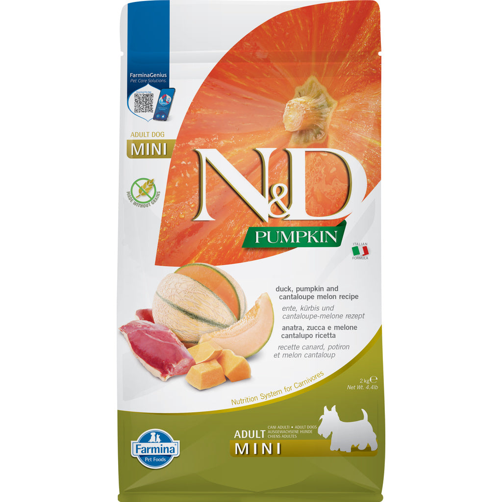 Farmina N&D Pumpkin Duck & Cantaloupe Dog Food, Medium/Maxi Breed, 26.4 lb Bag
