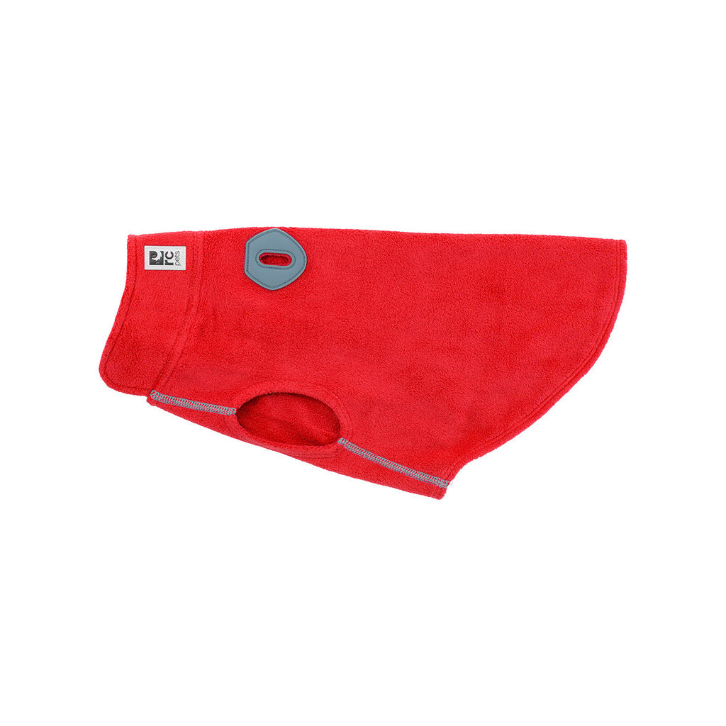 RC Pets Baseline Fleece Dog Coat Red/Grey - Size 20