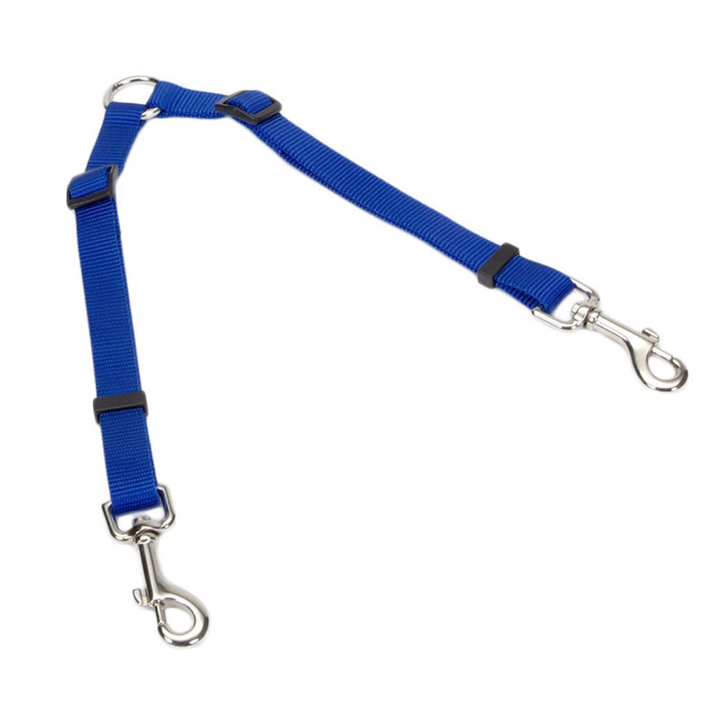 Coastal 2 Dog Adjustable Coupler, Blue, 3/8" x 18"-24"