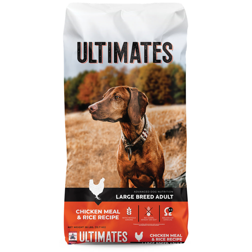 Ultimates Chicken Meal & Brown Rice Large Breed Adult Dog Food, 28 lb Bag
