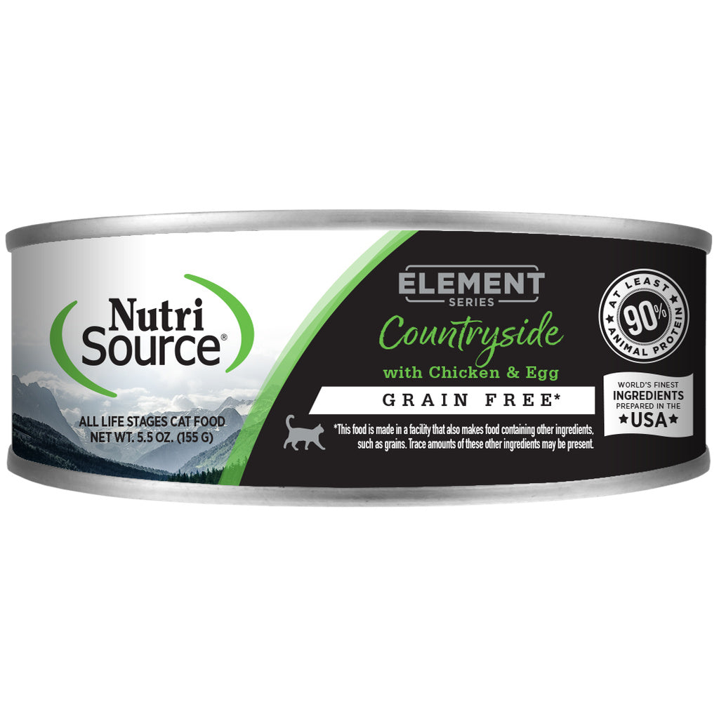 NutriSource Element Series Grain-Free Canned Cat Food - Countryside Recipe - 5.5 oz Can