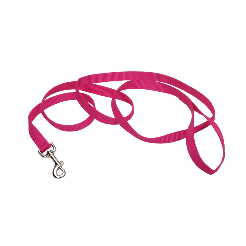 Coastal Single-Ply Dog Leash, Pink Flamingo, 3/4 in x 4 ft