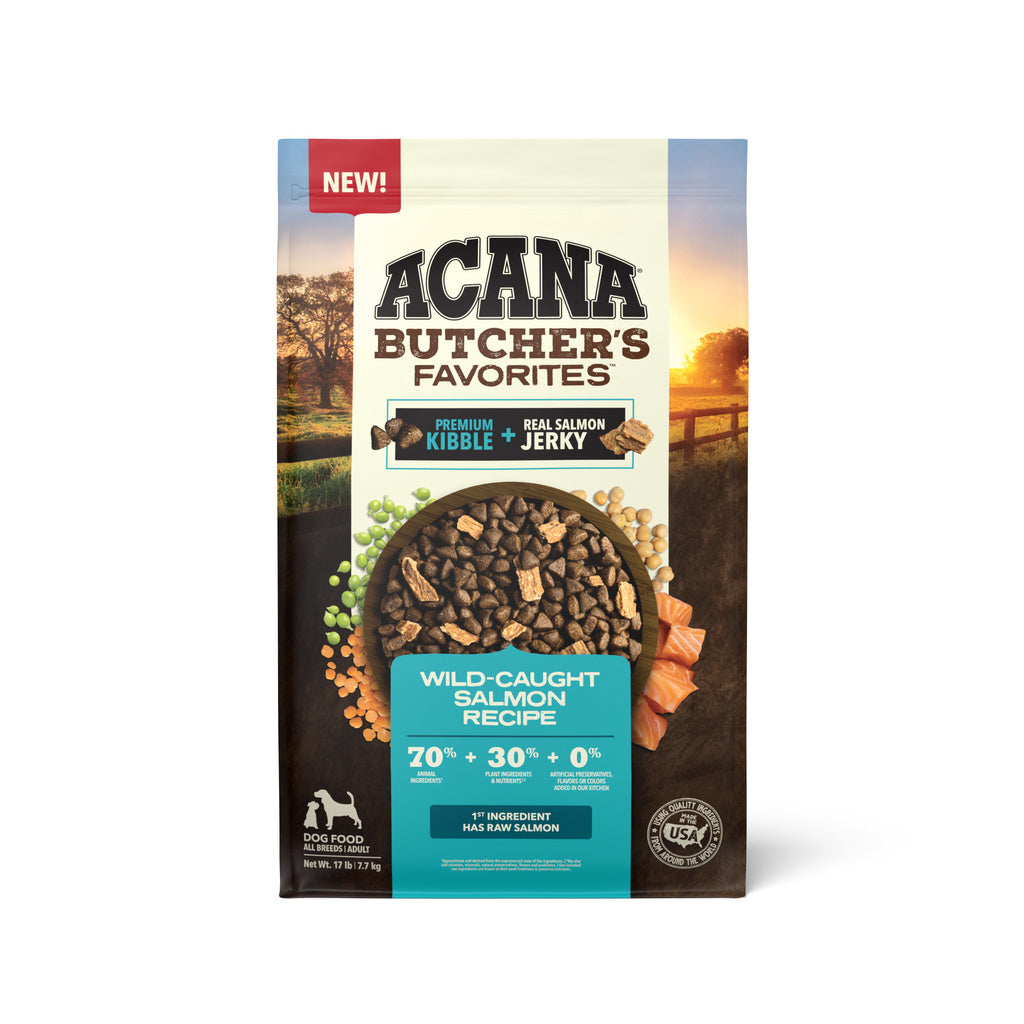 ACANA Butcher's Favorites Wild-Caught Salmon Dog Food, 17 lb Grain-Free Recipe