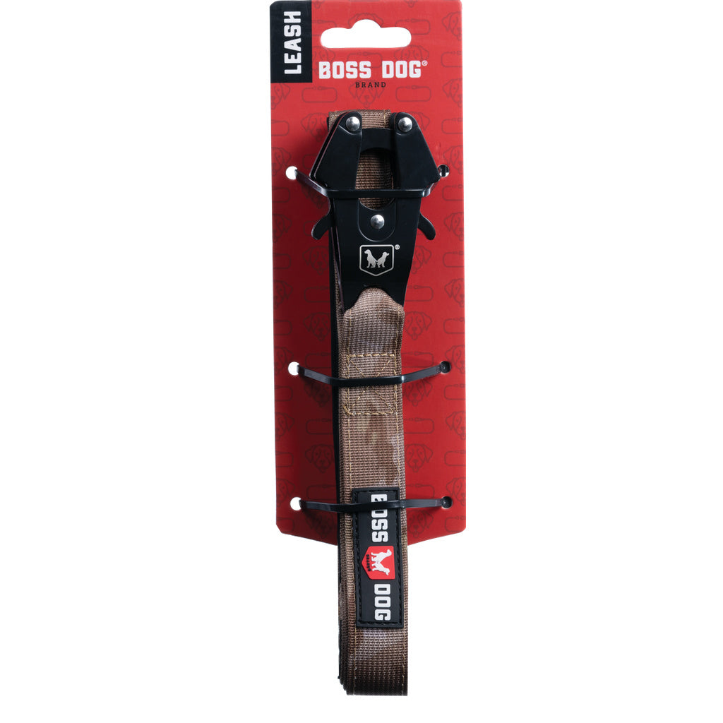 Boss Dog Tactical Dog Leash - 6 ft, Tan Camo - Durable Pet Leash