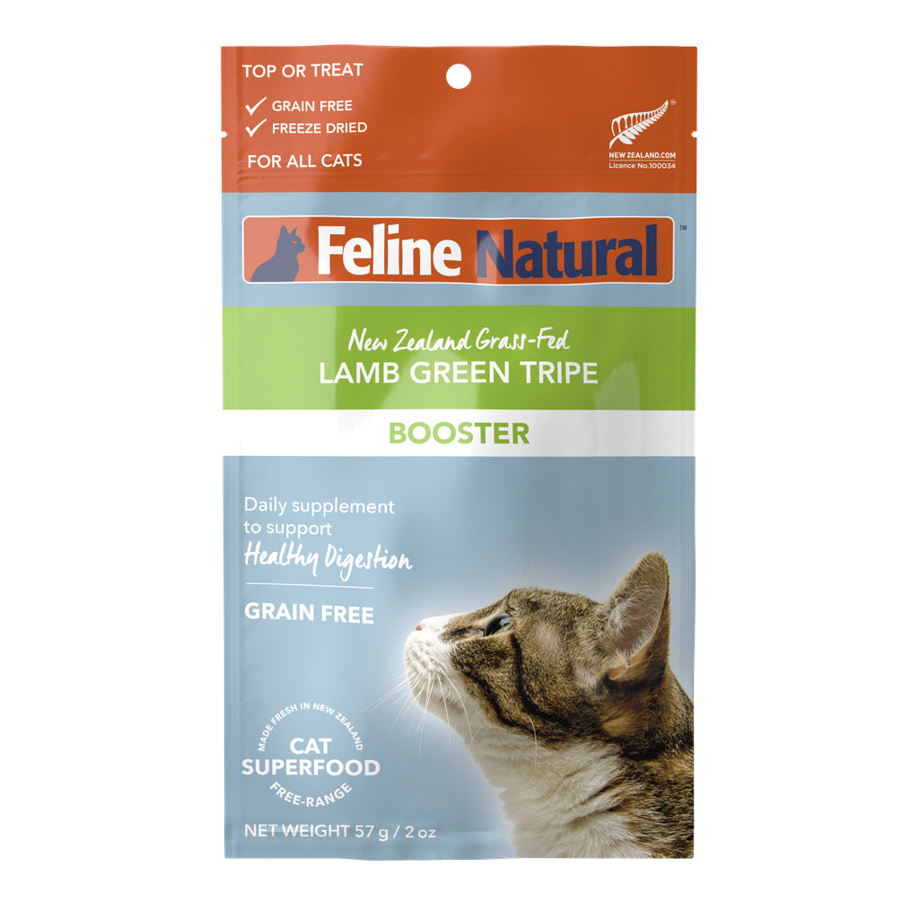 Feline Natural Freeze-Dried Lamb Green Tripe Booster Cat Food 2oz