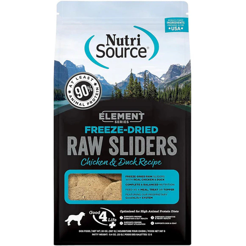 NutriSource Freeze Dried Solutions Chicken & Duck Dog Treats 20 oz