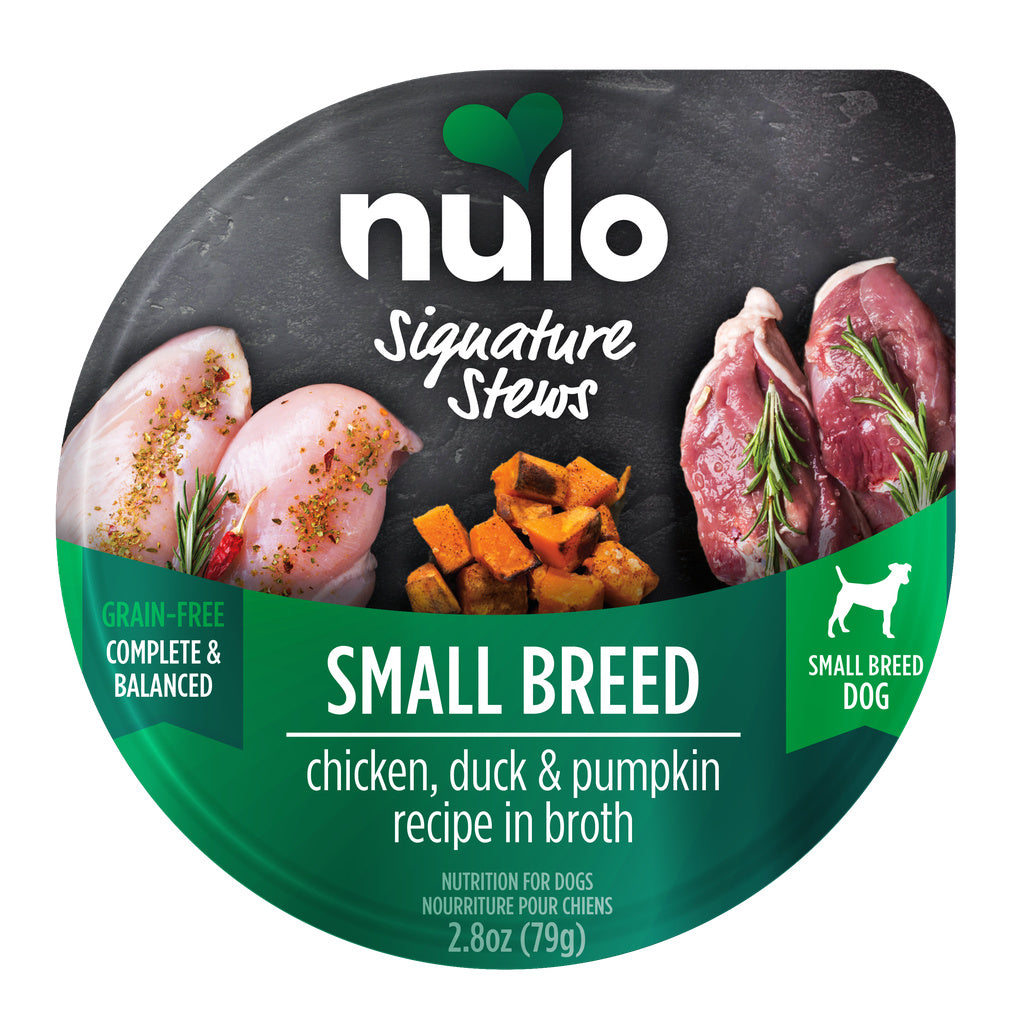 Nulo Signature Stew Small Breed Dog Food, Chicken, Duck & Pumpkin Recipe in Broth, 2.8 oz