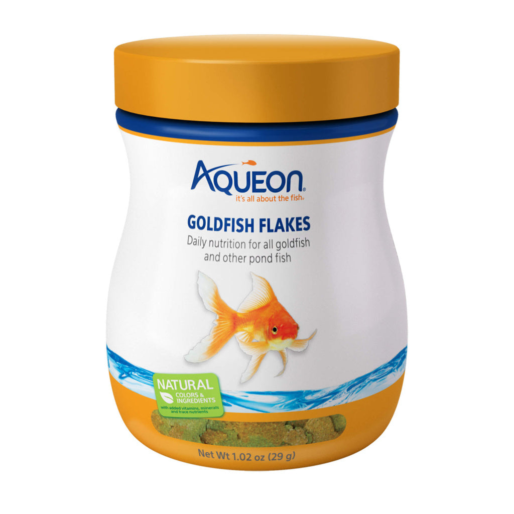 Aqueon Goldfish Flakes - 1.02 oz - Goldfish, Oranda, & Koi Food - Daily Nutrition