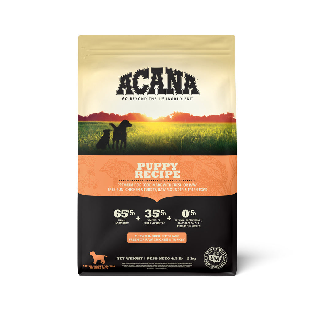 ACANA Heritage Puppy & Junior Grain-Free Dry Dog Food, 4.5 lb Bag