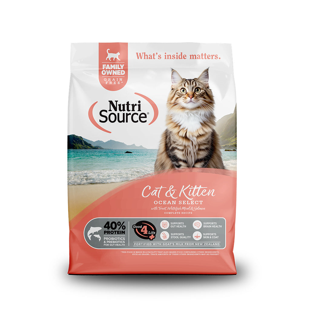 NutriSource Grain Free Ocean Fish Cat Food 12 lb