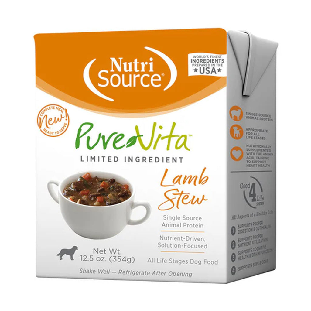 PureVita Limited Ingredient Lamb Stew Wet Dog Food - 12.5 oz Grain-Free Can