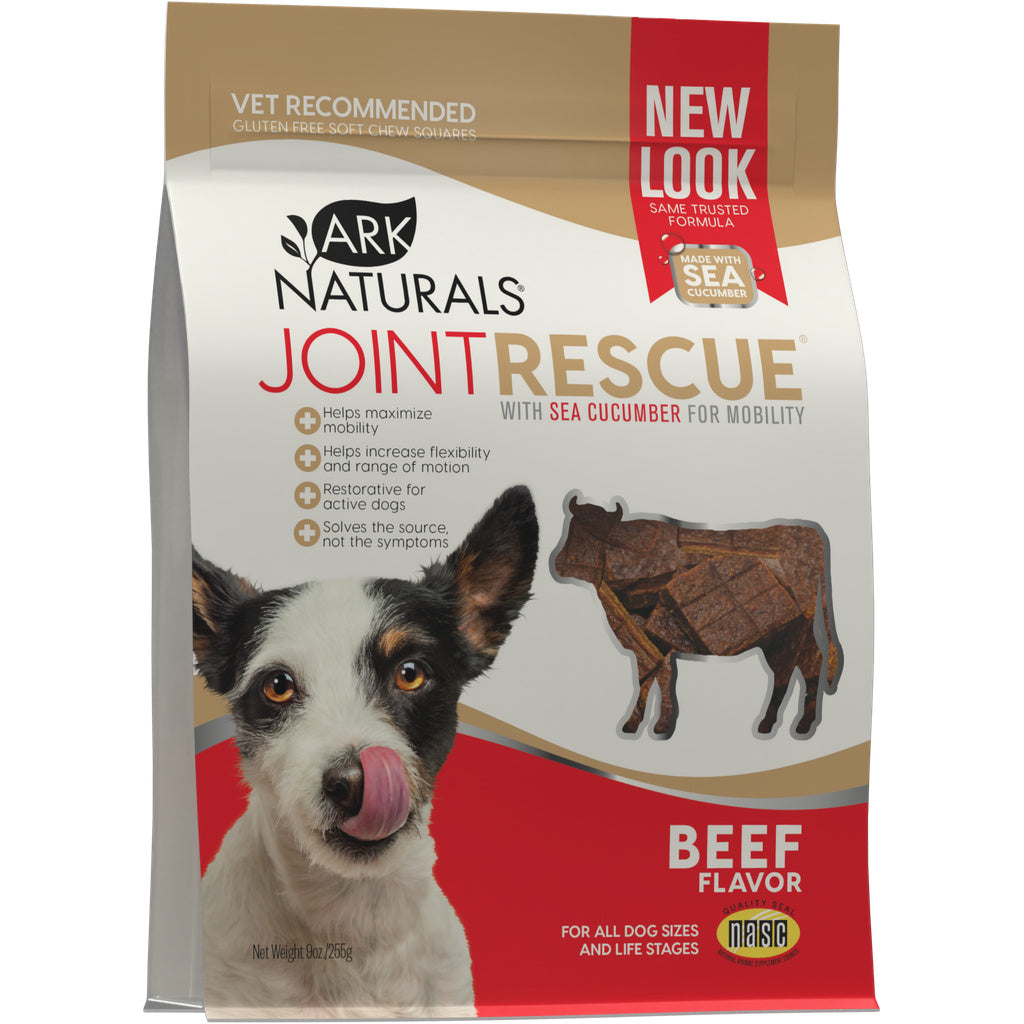 Ark Naturals Joint Rescue Beef Dog Chews - Glucosamine & Chondroitin Supplement - 9oz