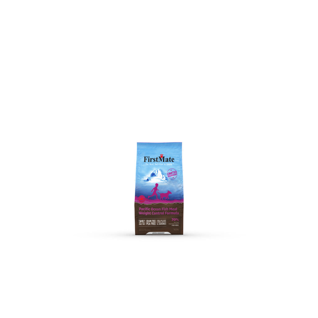 FirstMate Pacific Ocean Fish Meal Senior/Weight Control Dog Food, Grain-Free, 5 lb
