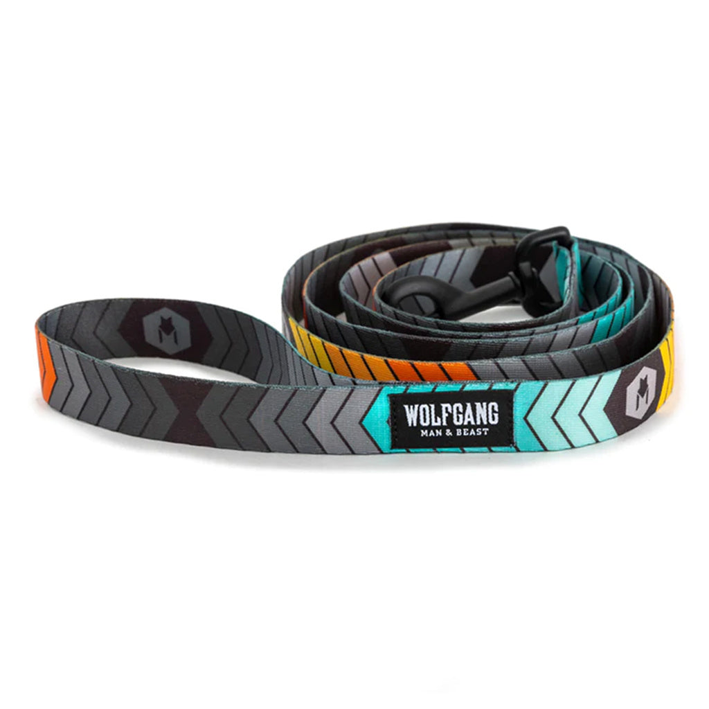 Wolfgang ChevTech Dog Leash, 6 ft, Multicolored Polyester, Heavy Duty