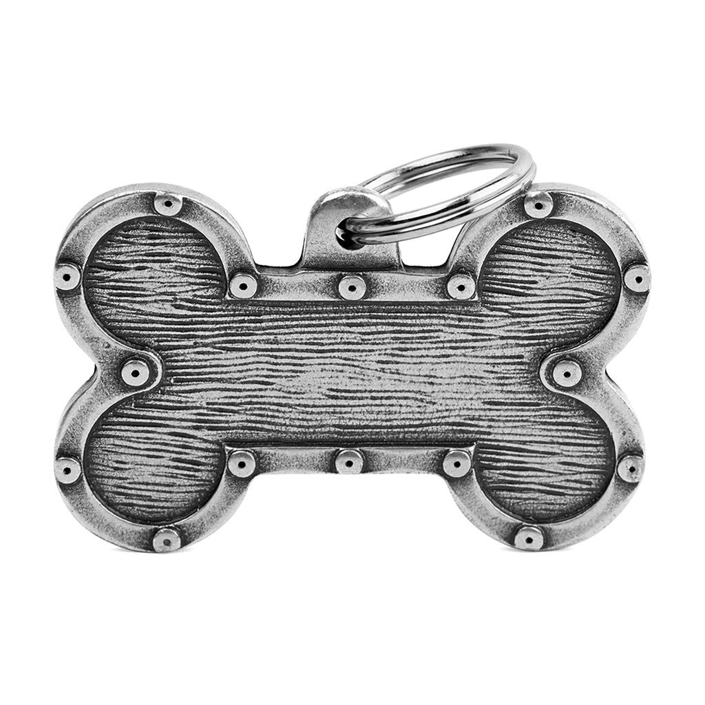 MyFamily Bronx Futuristic XL Bone Pet ID Tag