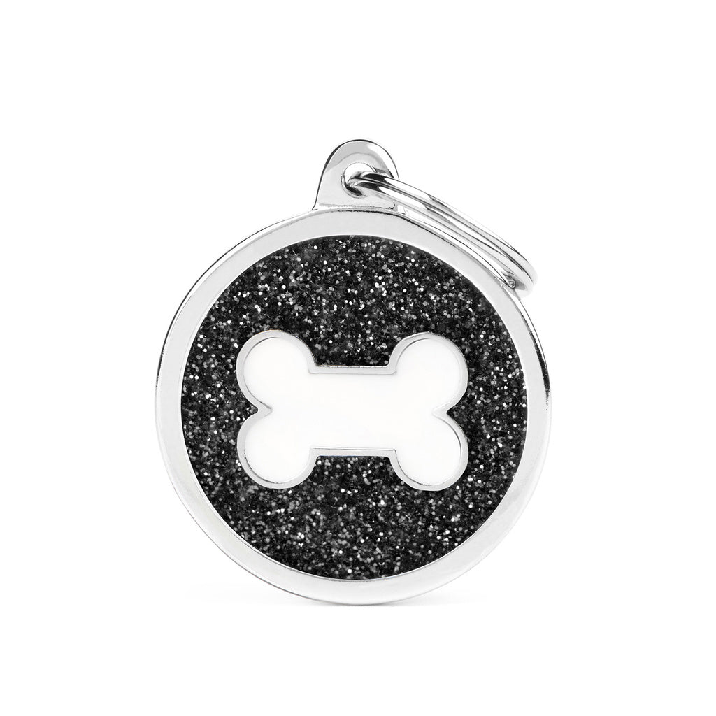 MFP Black Big Glitter Circle W