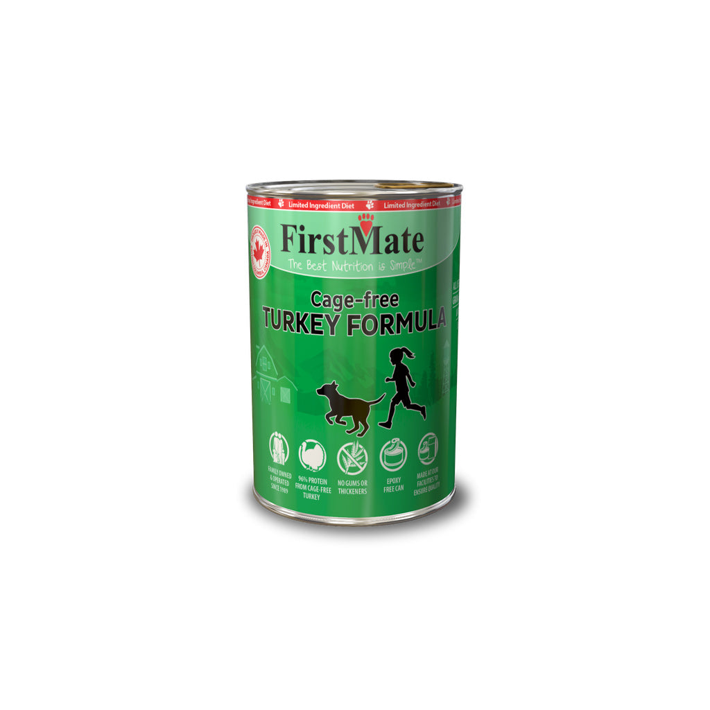 FirstMate Limited Ingredient Cage-Free Turkey Formula Wet Dog Food - 12.2 oz Can