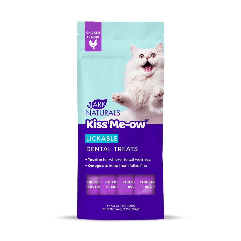 Ark Naturals Kiss Me-Ow Lickable Chicken Dental Cat Treats, 2 oz