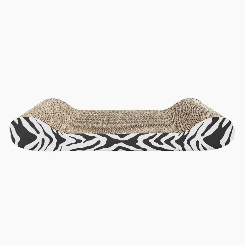 Catit Style Cat Scratcher Lounge - Tiger Print with Catnip