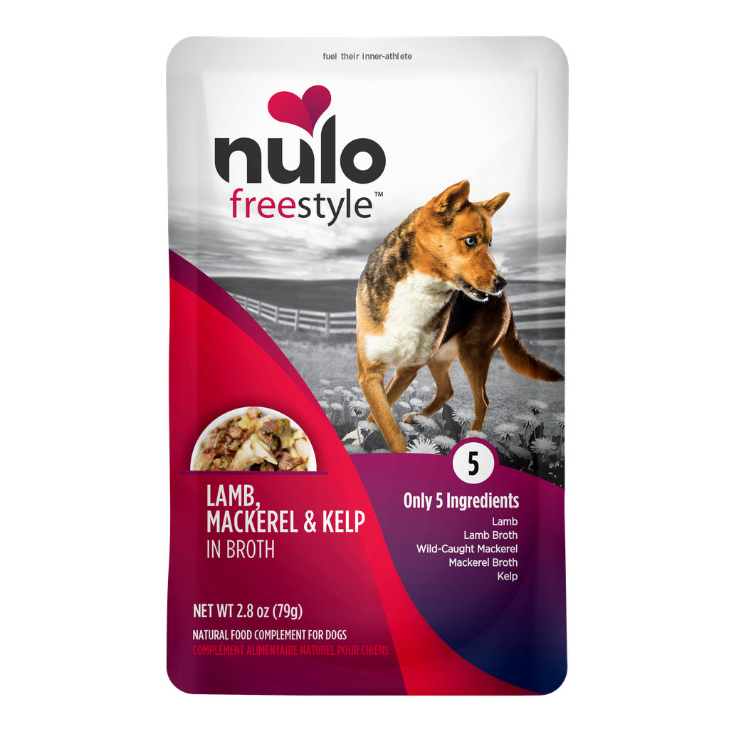 Nulo FreeStyle Lamb, Saba, & Kelp in Broth Pouch Dog Food 2.8oz