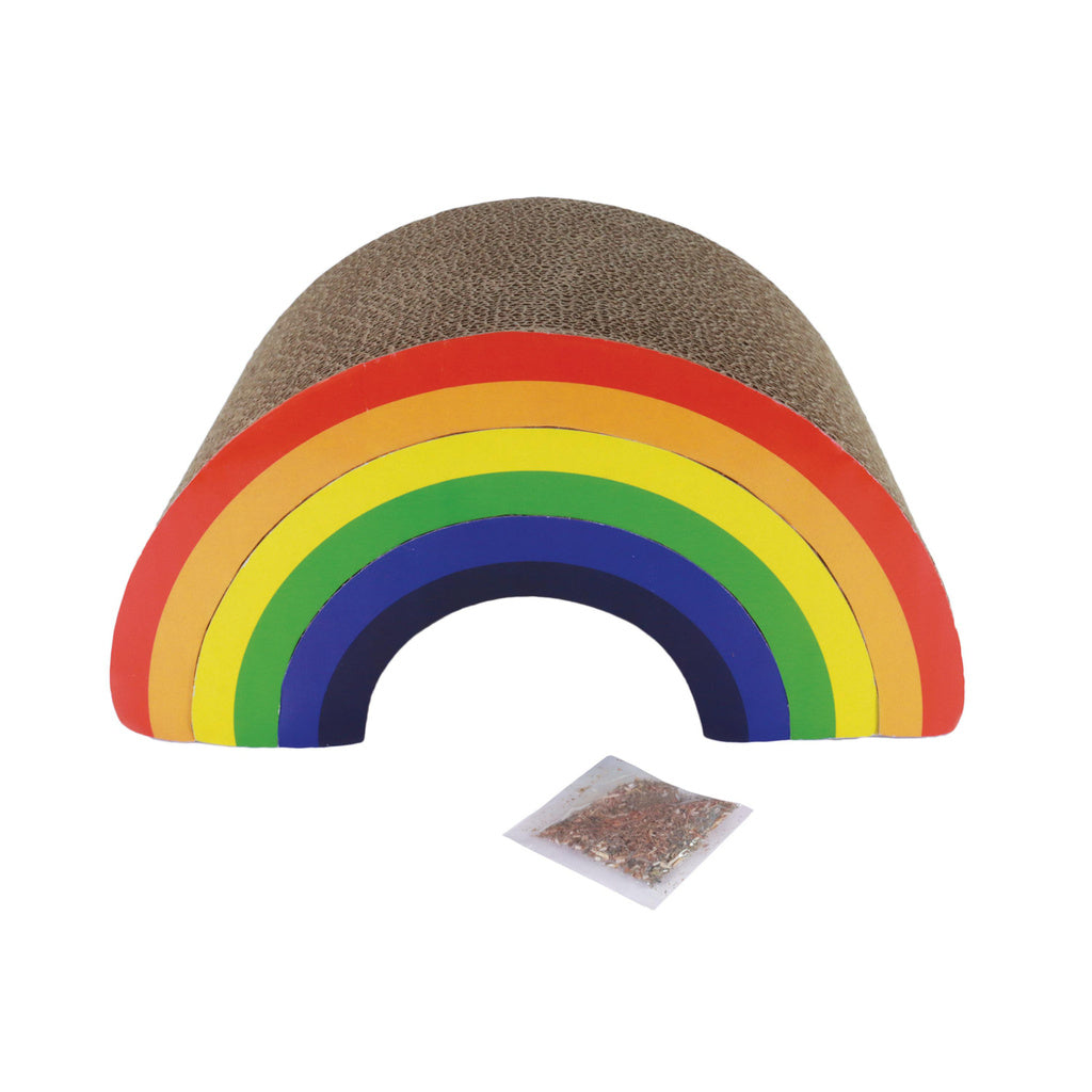 Coastal Pet Products Turbo Rainbow Stack Cat Scratcher - 6.5" Cat Toy
