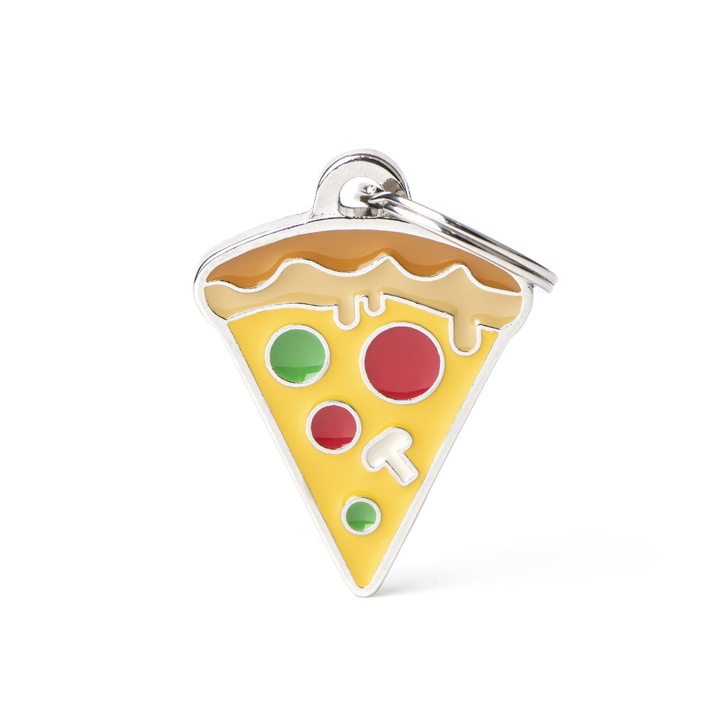 My Family Food Pizza Pet ID Tag