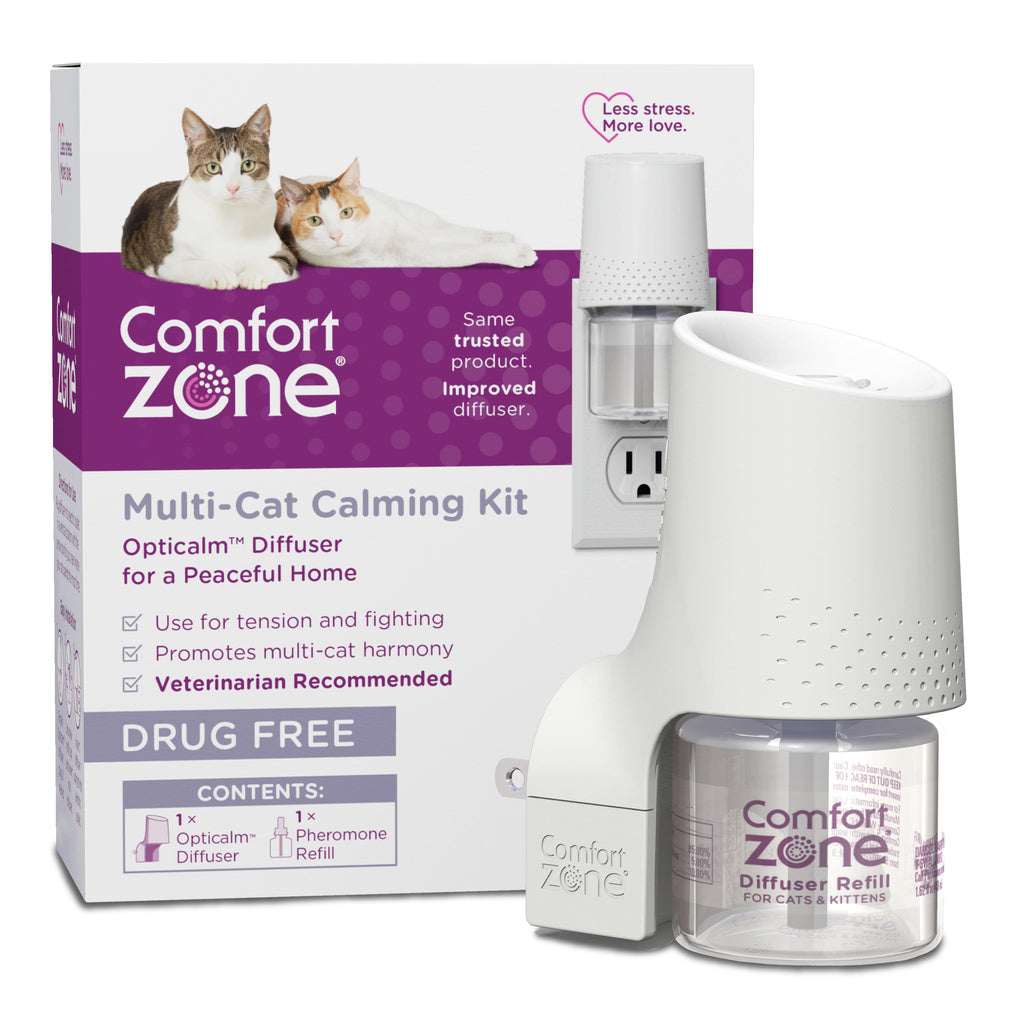 Comfort Zone Multi-Cat Calming Diffuser Kit - Pheromone Diffuser & Refill