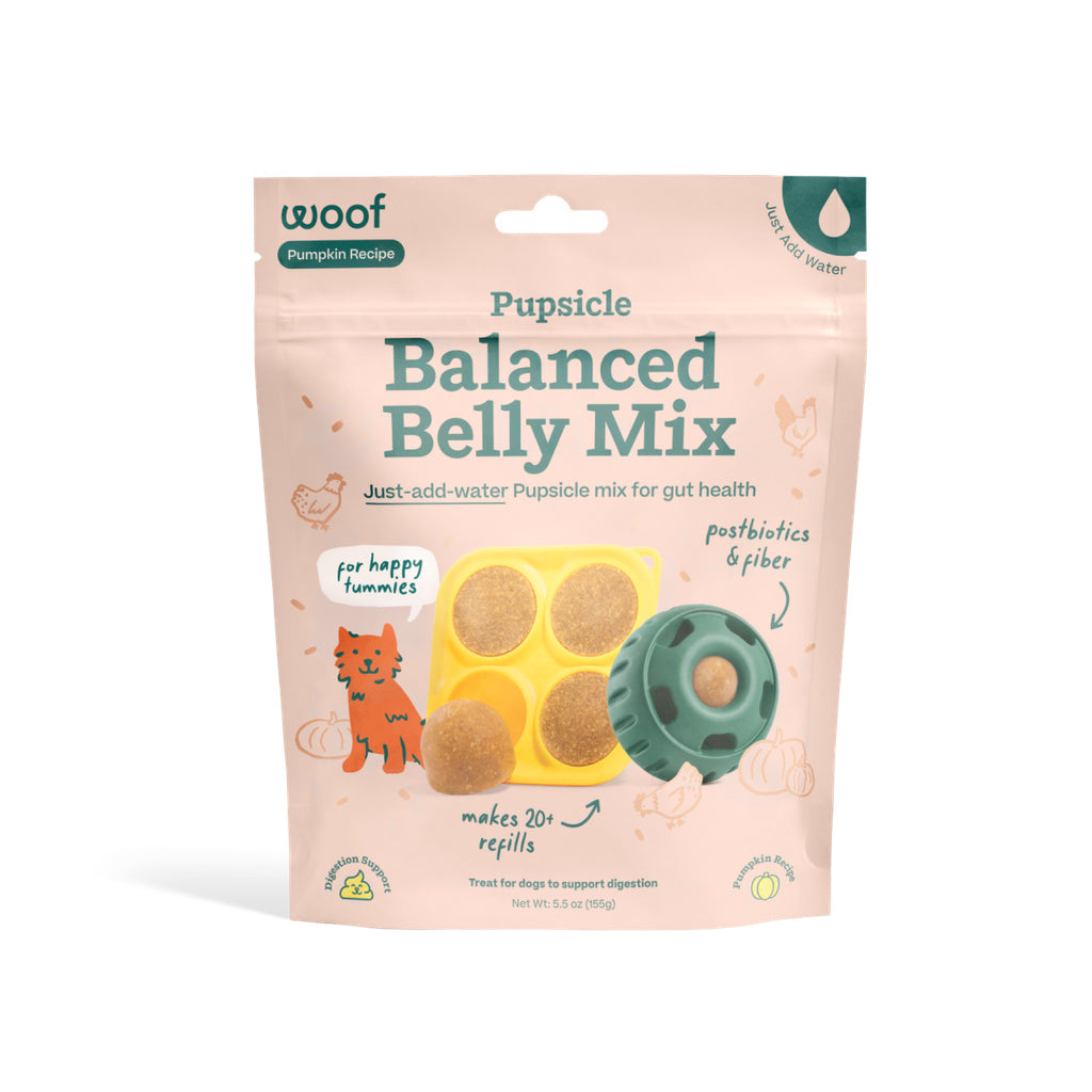WOOF Dog Pupsicle Mix - Balanced Belly - Easy DIY Pupsicle Refills - 5.5oz