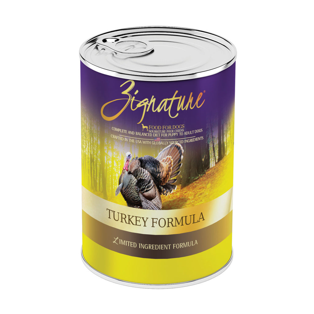 Zignature Turkey Limited Ingredient Grain-Free Canned Wet Dog Food, 13 oz Can / 12-Pack Case